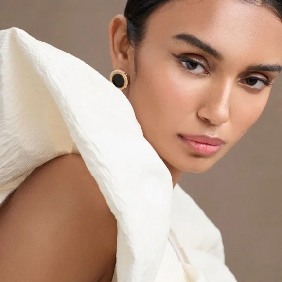 NWT Ronny Kobo Calin Puff-Sleeve Peplum Ivory Mini Dress Anthropologie fits 4 8 - Picture 4 of 8